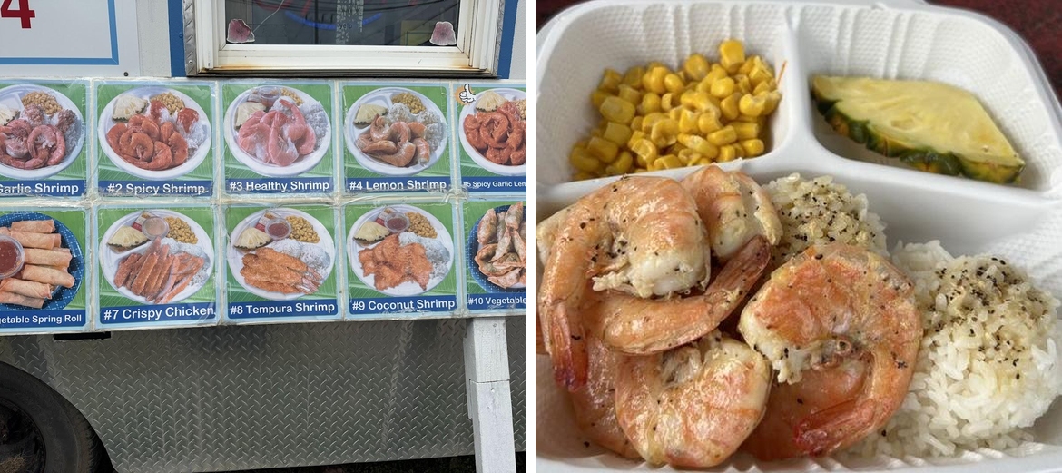 Aloha Shrimp Menu